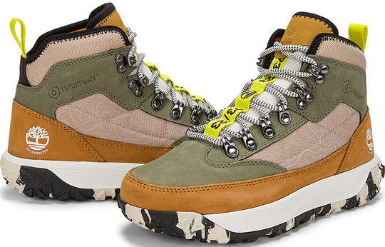 (WMNS) Timberland Greenstride Motion 6 Mid Fabric and Leather Waterproof Hiking Boot 'Olive Green' A5Z4CW