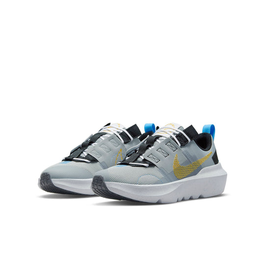(GS) Nike Crater Impact Sports Shoes Grey/Blue/Yellow DR0160-001