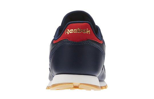 Reebok Classic Leather Dg Non-Slip Wear-Resistant Low Top Shoes/Sneakers Unisex Navy Blue AR2042