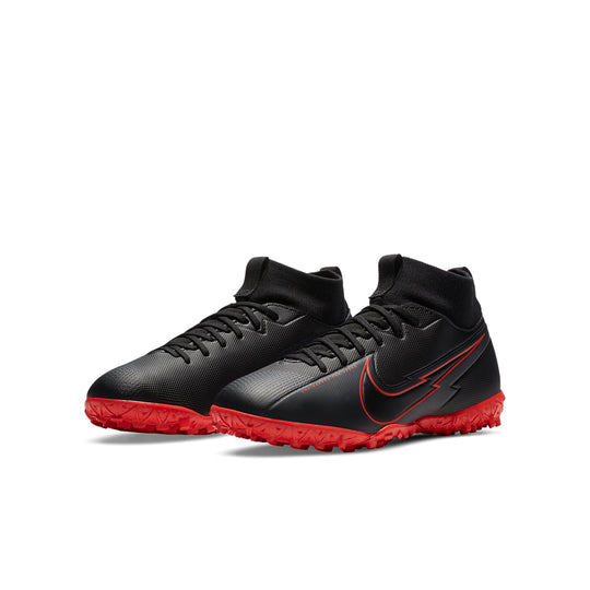 (GS) Nike Mercurial Superfly 7 Academy TF Turf 'Black Red' AT8143-060