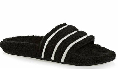 (WMNS) adidas Adilette Slide 'Black Teddy Fleece' CQ2234