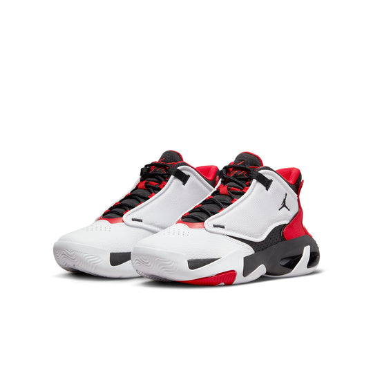 (GS) Air Jordan Max Aura 4 'White University Red' DQ8404-106