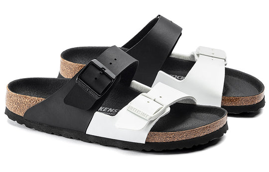 Birkenstock Arizona Series Fashion Black White Colorblock Version Sandals 1019703