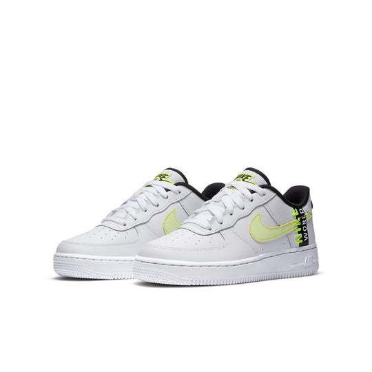 (GS) Nike Air Force 1 LV8 1 'Worldwide Pack - White Barely Volt' CN8536-100