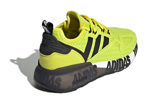 (GS) adidas ZX 2K Boost J 'Bold Logo Graphic - Acid Yellow' FY2638
