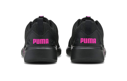 (WMNS) PUMA Chroma Knit Black/Pink Low sneakers 193776-01