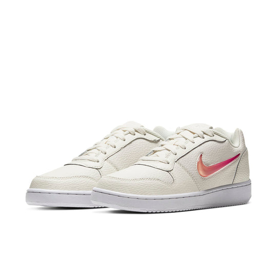 (WMNS) Nike Ebernon Low Prem White/Pink AQ2232-100