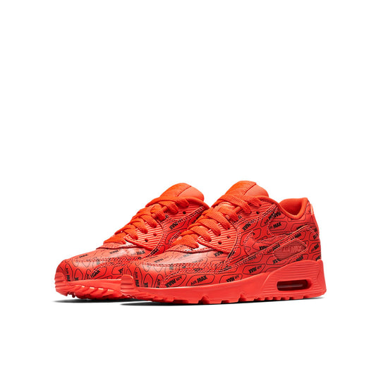 (GS) Nike Air Max 90 SE 'All Over Logo' 859560-600