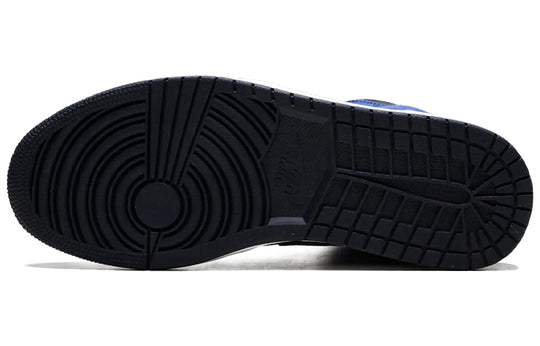 Air Jordan 1 Retro Mid 'Obsidian Royal' 554724-412 Retro Basketball Shoes  -  KICKS CREW