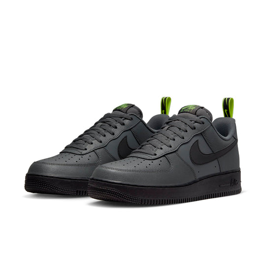 Nike Air Force 1 Low Grey Black Low Tops Casual Skateboarding Shoes DZ4510-001