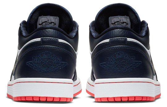 Air Jordan 1 Retro Low 'Obsidian Ember Glow' 553558-481 Retro Basketball Shoes  -  KICKS CREW
