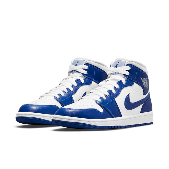 (WMNS) Air Jordan 1 Mid 'Kentucky Blue' BQ6472-104 Retro Basketball Shoes  -  KICKS CREW