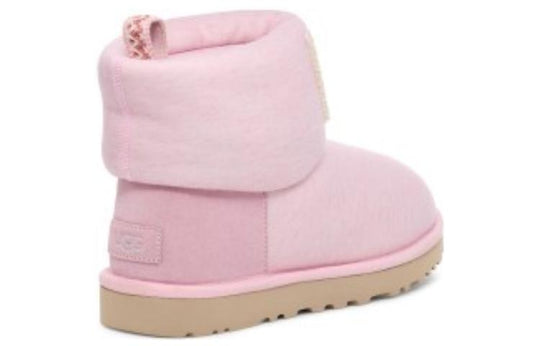 (WMNS) UGG Classic Mini Fur Jersey Cozy Boot 'Pink' 1144290-PNKM