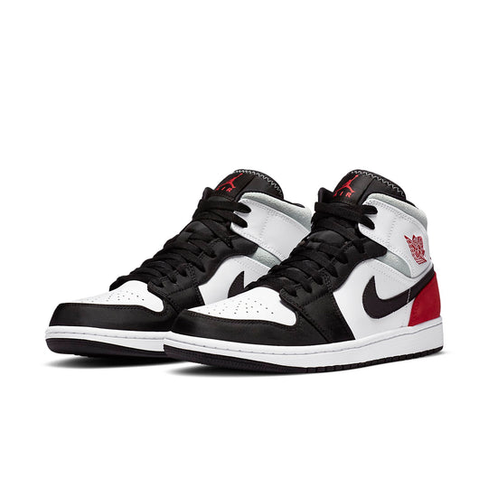 Air Jordan 1 Mid SE 'Red Black Toe' 852542-100 Retro Basketball Shoes  -  KICKS CREW