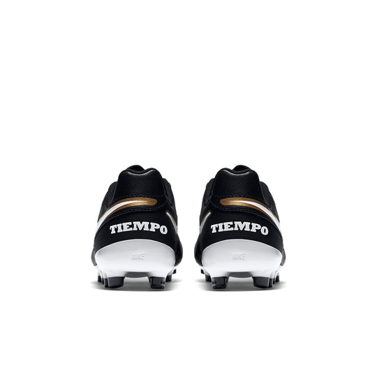 (GS) Nike Tiempo Legend VI FG Firm Ground 'Black White' 819186-010
