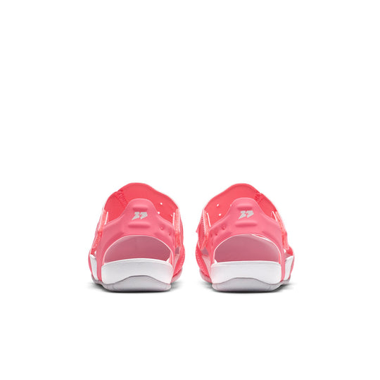 (PS) Air Jordan Flare Velcro Outdoor Flat Heel Fashion Sports Pink Sandals CI7849-600