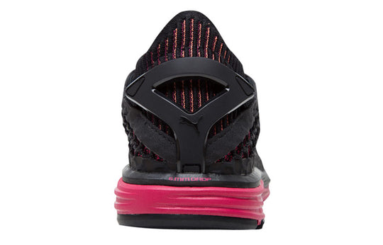 (WMNS) PUMA Speed Ignite Netfit Running Shoes Black/Red 189938-03