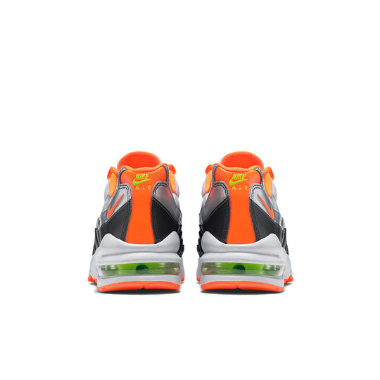 (GS) Nike Air Max 95 'White Orange Metallic Silver' 307565-107