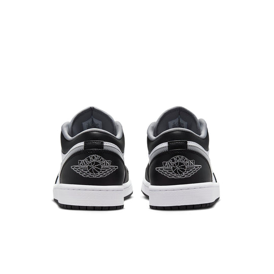 Air Jordan 1 Low 'Black White Grey' 553558-040 Retro Basketball Shoes  -  KICKS CREW