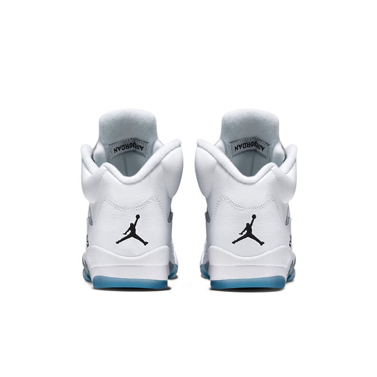 (GS) Air Jordan 5 Retro 'Metallic White' 440888-130 Retro Basketball Shoes  -  KICKS CREW