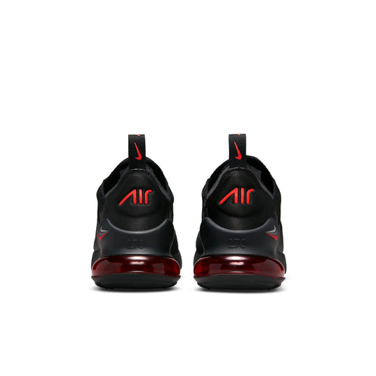 (GS) Nike Air Max 270 Low Tops Athleisure Casual Sports Shoe Black Red DX9273-001