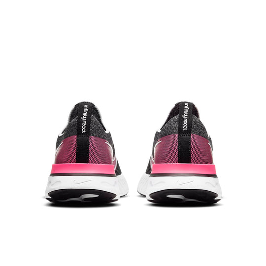 (WMNS) Nike React Infinity Run Flyknit 'Black Pink Blast' CD4372-009