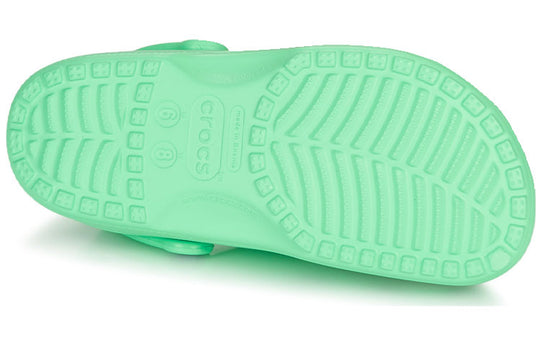 Crocs Classic Outdoor Flat Heel Sports Slippers Green 10001-3U3