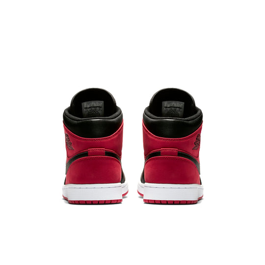 (GS) Air Jordan 1 Retro Mid 'Gym Red' 554725-610 Big Kids Basketball Shoes  -  KICKS CREW