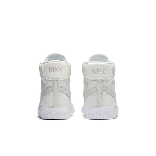 (GS) Nike Blazer Mid SE 'White Light Bone Pattern' 902772-100