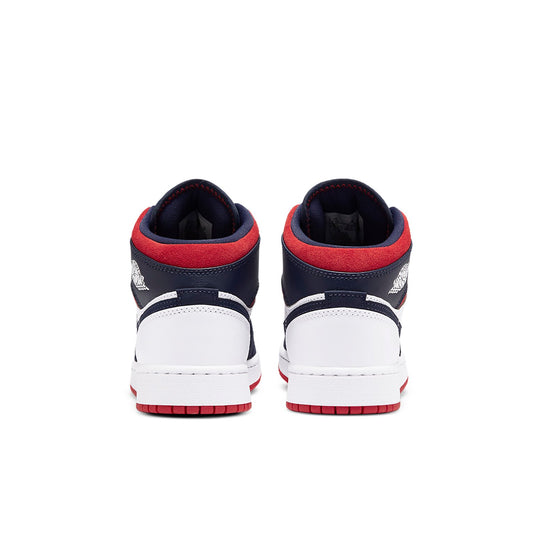 (GS) Air Jordan 1 Mid 'USA Olympic' BQ6931-104 Big Kids Basketball Shoes  -  KICKS CREW