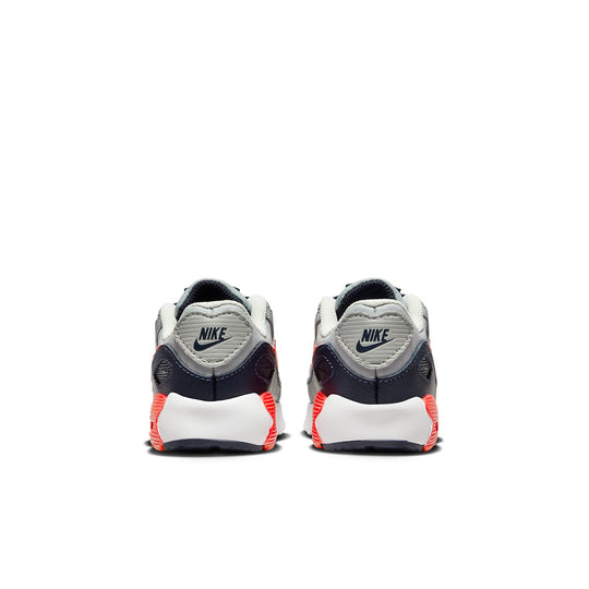 (TD) Nike Air Max 90 LTR 'Light Smoke Grey Bright Crimson' CD6868-021