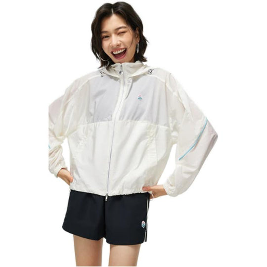 (WMNS) Li-Ning Athletics Sportswear Jacket 'White' AFDT434-6