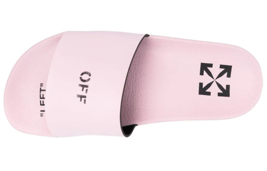 (WMNS) Off-White Logo Slides Slippers Pink OWIC002S21PLA0013000