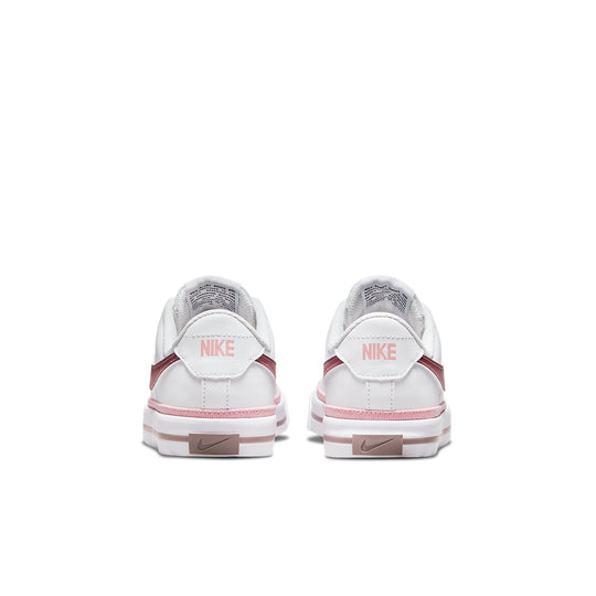 (GS) Nike Court Legacy 'White Pink Glaze' DA5380-110 - KICKS CREW