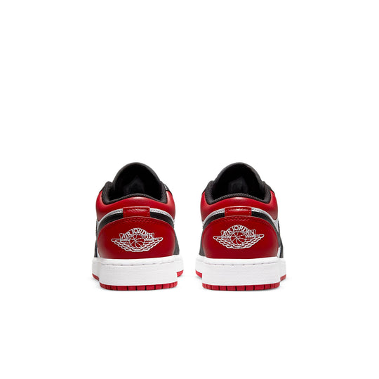 (GS) Air Jordan 1 Low 'Bred Toe' 553560-612 Big Kids Basketball Shoes  -  KICKS CREW