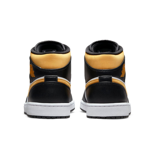 Air Jordan 1 Mid 'Black University Gold' 554724-177 Retro Basketball Shoes  -  KICKS CREW