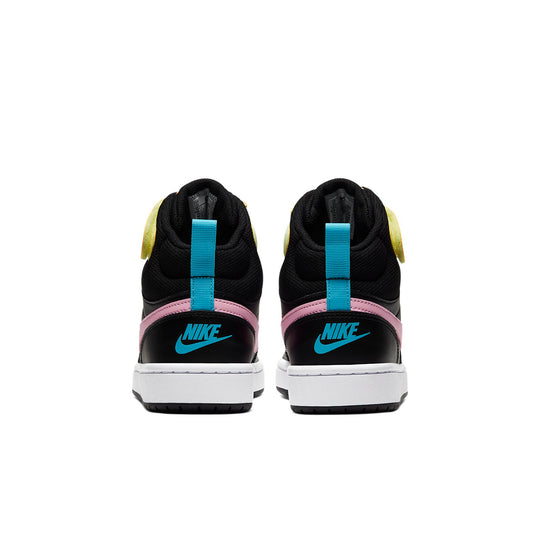 (GS) Nike Court Borough Mid 2 'Black Pink Blue Fury' CD7782-002