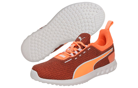 (WMNS) PUMA Concave Pro Low Top Running Shoes Brown/Orange/White 192880-02