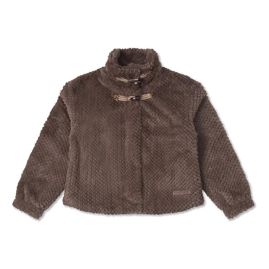 (WMNS) Converse YOTD Furry Jacket 'Brown' 10026811-A02