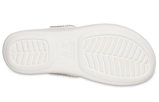 (WMNS) Crocs Flip-Flops 'White' 206343-174