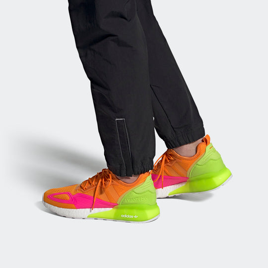 adidas originals ZX 2K Boost 'Orange Pink Green' FY4004