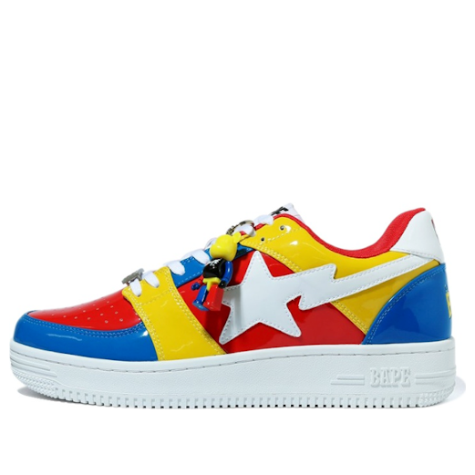 A BATHING APE Bape Sta Low X Medicom Toy 'Red Blue Yellow' 1G73-191-913-RBY
