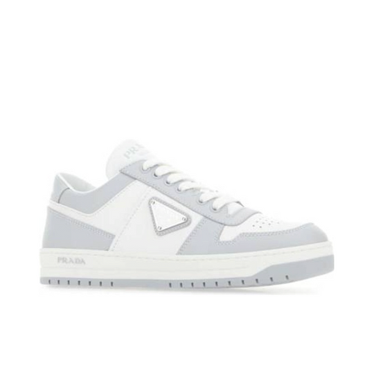 (WMNS) PRADA Downtown Leather Sneakers 'White Grey' 1E792M-3LKG-F0A4C-F-030