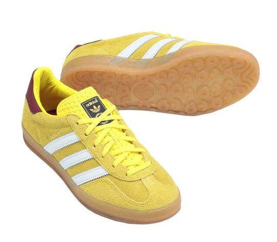 (WMNS) Adidas Originals Gazelle Indoor Shoes 'Bright Yellow Burgundy' IE7003