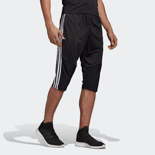 Men's adidas Tiro19 3/4 Pnt Soccer/Football Training Stripe Sports Pants Black D95948