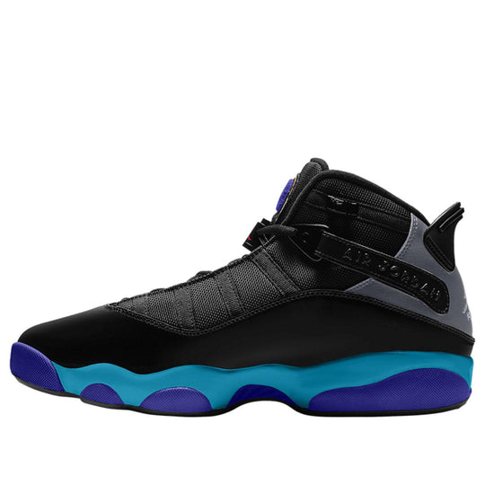 Air Jordan 6 Rings Aqua 'Black Gray Blue' CD5077-040 Big Kids Basketball Shoes  -  KICKS CREW