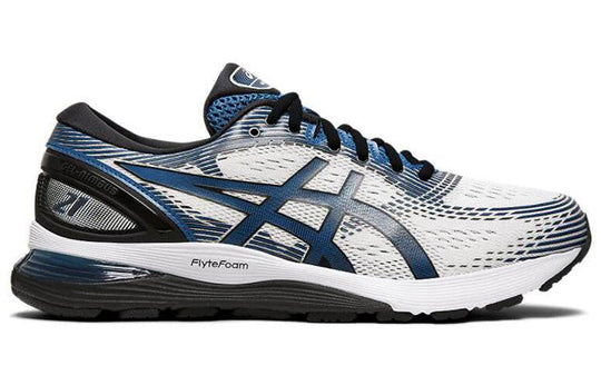 Asics Gel Nimbus 21 'White Deep Sapphire' 1011A169-100 Marathon Running Shoes/Sneakers  -  KICKS CREW