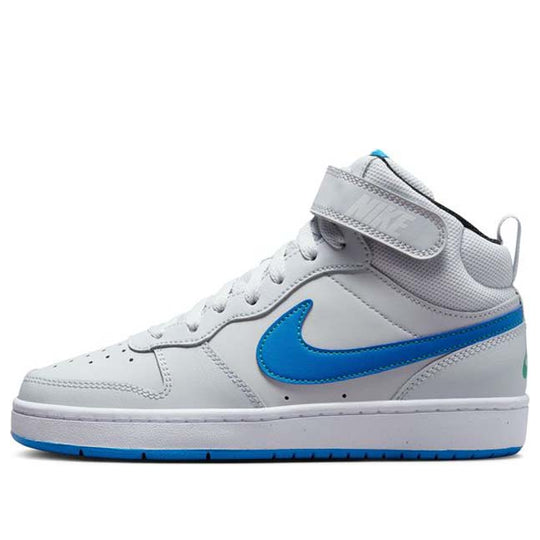 (GS) Nike Court Borough Mid 2 'Grey Light Blue' CD7782012
