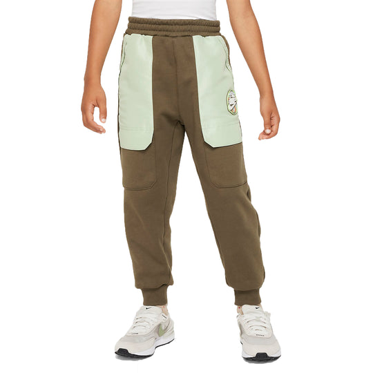 (PS) Nike Sportswear Snow Day Logo Pocket Fleece Pants 'Medium Olive' FZ1691-222