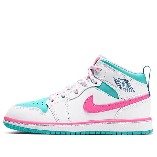 (PS) Air Jordan 1 Mid 'Digital Pink' 640737-102 Retro Basketball Shoes  -  KICKS CREW